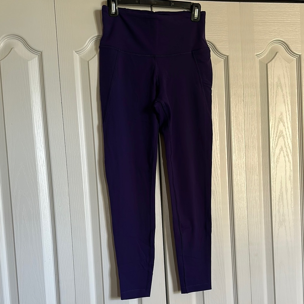 Purple High-Waisted Leggings